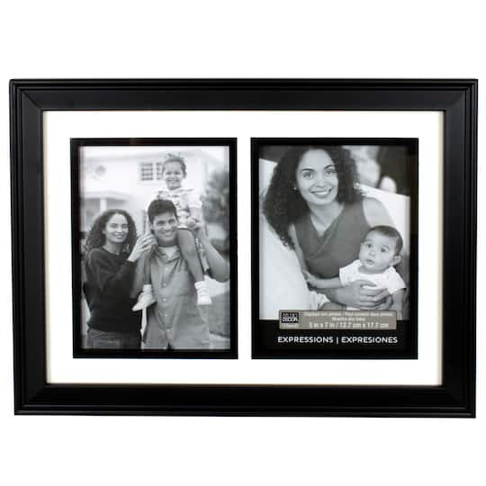 6 Pack: 2-Opening Black 5&#x22; x 7&#x22; Collage Frame, Expressions by Studio D&#xE9;cor&#xAE;